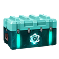 Caja turquesa de fragmentos universales Free Fire sin fondo